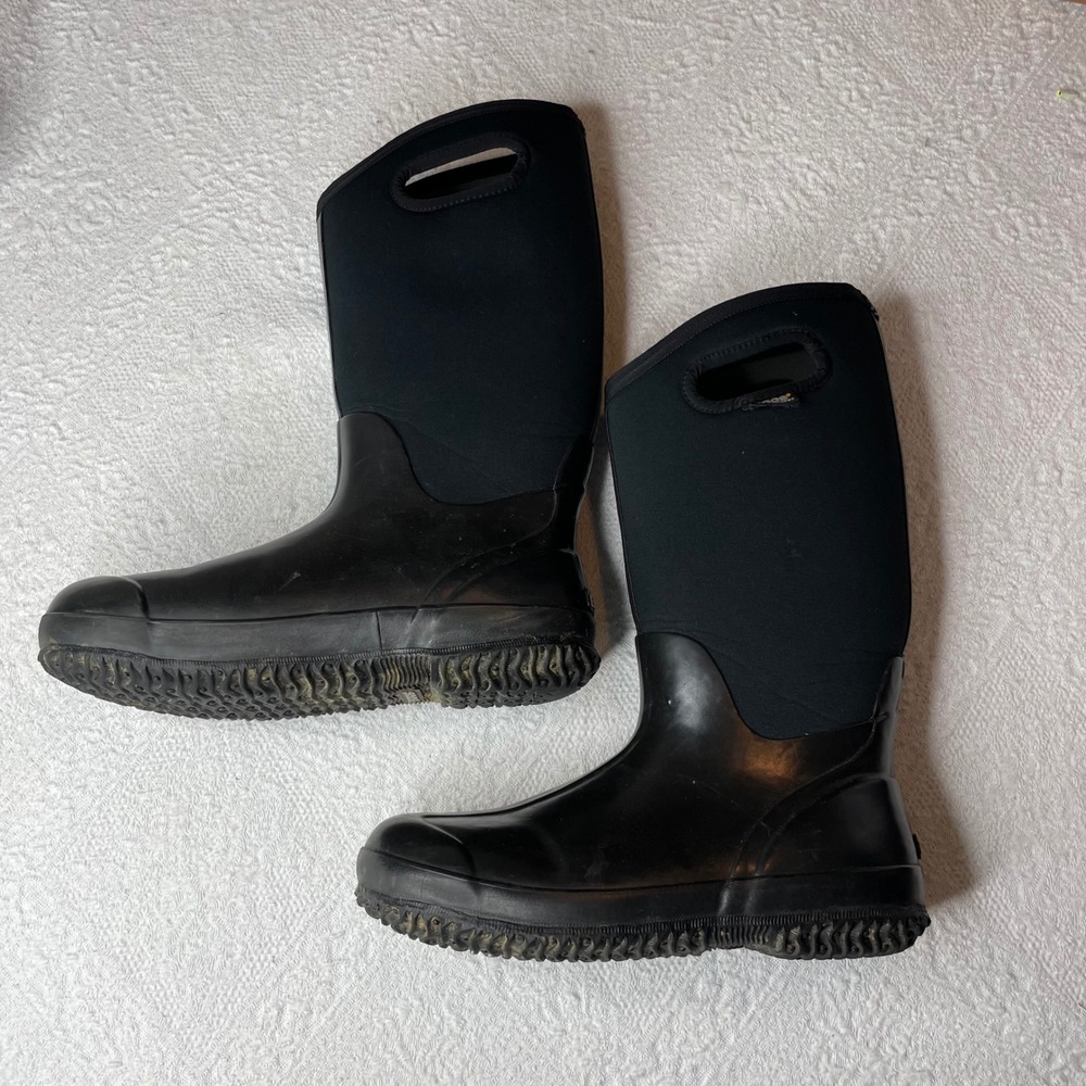 Bogs Classic High HA Black Waterproof Insulated Winter Rain Boots Womens 10 - Picture 4 of 8